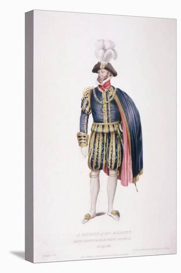 Gentleman in Ceremonial Costume, 1824-Edward Scriven-Stretched Canvas