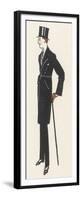 Gentleman in Evening Dress and a Topcoat Similar to a Frock Coat with a Seam at the Waist-Bernard Boutet De Monvel-Framed Premium Giclee Print