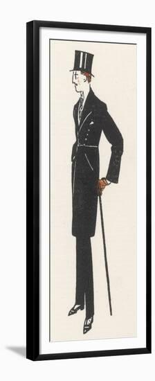 Gentleman in Evening Dress and a Topcoat Similar to a Frock Coat with a Seam at the Waist-Bernard Boutet De Monvel-Framed Premium Giclee Print