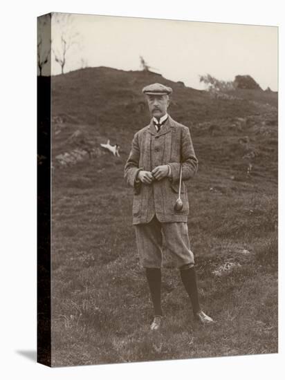 Gentleman in His Plus-Fours Ready to Play a Game of Golf-null-Stretched Canvas