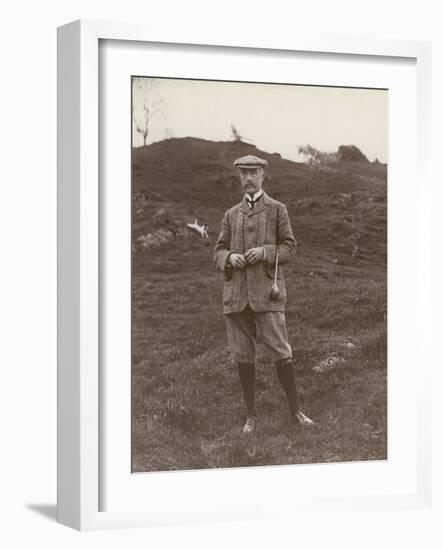 Gentleman in His Plus-Fours Ready to Play a Game of Golf-null-Framed Photographic Print