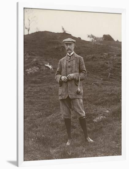 Gentleman in His Plus-Fours Ready to Play a Game of Golf-null-Framed Photographic Print