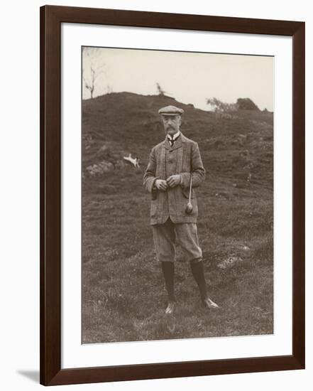 Gentleman in His Plus-Fours Ready to Play a Game of Golf-null-Framed Photographic Print