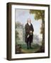 Gentleman in the Grounds of His House, c.1800-10-Samuel de Wilde-Framed Giclee Print