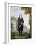 Gentleman in the Grounds of His House, c.1800-10-Samuel de Wilde-Framed Giclee Print