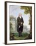 Gentleman in the Grounds of His House, c.1800-10-Samuel de Wilde-Framed Giclee Print