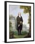 Gentleman in the Grounds of His House, c.1800-10-Samuel de Wilde-Framed Giclee Print