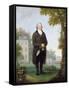 Gentleman in the Grounds of His House, c.1800-10-Samuel de Wilde-Framed Stretched Canvas