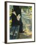 Gentleman in the Park-Lesser Ury-Framed Giclee Print