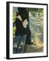 Gentleman in the Park-Lesser Ury-Framed Giclee Print