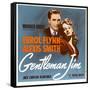 Gentleman Jim, Errol Flynn, Alexis Smith on Window Card, 1942-null-Framed Stretched Canvas