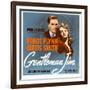 Gentleman Jim, Errol Flynn, Alexis Smith on Window Card, 1942-null-Framed Photo