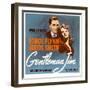 Gentleman Jim, Errol Flynn, Alexis Smith on Window Card, 1942-null-Framed Photo