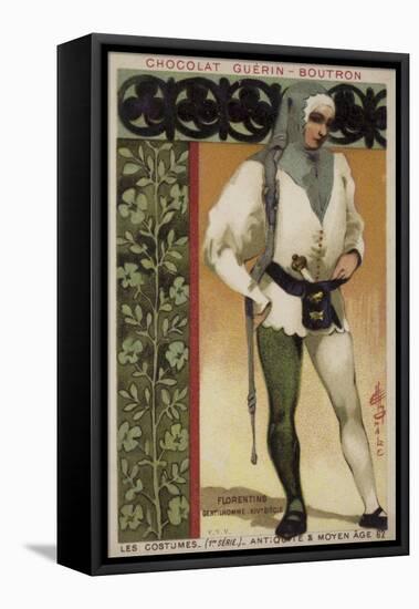 Gentleman of Florence, 14th Century-null-Framed Stretched Canvas