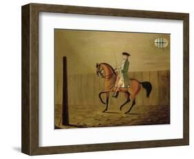 Gentleman on a Bay Horse in a Riding School, 1766-Thomas Parkinson-Framed Giclee Print