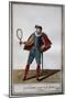 Gentleman Playing Real Tennis in 1586 Under-null-Mounted Giclee Print