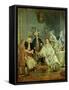 Gentleman's Toilet-Jean-Michel Moreau-Framed Stretched Canvas