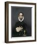 Gentleman with His Hand on His Chest, C.1580-El Greco-Framed Giclee Print
