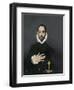 Gentleman with His Hand on His Chest, C.1580-El Greco-Framed Giclee Print