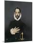 Gentleman with His Hand on His Chest, C.1580-El Greco-Mounted Giclee Print