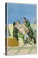 Gentlemen Callers, Published 1835, Reprinted in 1908-Peter Fendi-Stretched Canvas