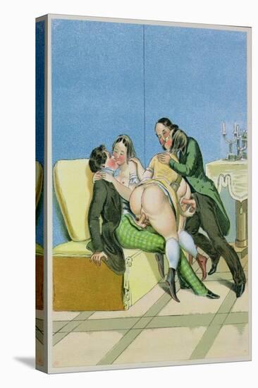 Gentlemen Callers, Published 1835, Reprinted in 1908-Peter Fendi-Stretched Canvas