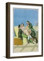 Gentlemen Callers, Published 1835, Reprinted in 1908-Peter Fendi-Framed Giclee Print