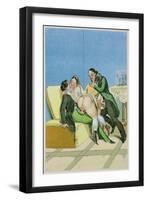 Gentlemen Callers, Published 1835, Reprinted in 1908-Peter Fendi-Framed Giclee Print