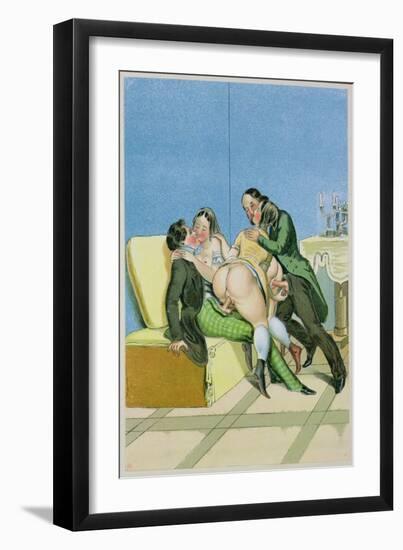 Gentlemen Callers, Published 1835, Reprinted in 1908-Peter Fendi-Framed Giclee Print