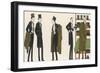 Gentlemen in Evening Dress Queue to Collect Their Overcoats from the Cloakroom-Bernard Boutet De Monvel-Framed Photographic Print