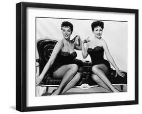 Gentlemen Marry Brunettes, from Left, Jane Russell, Jeanne Crain, 1955-null-Framed Photo