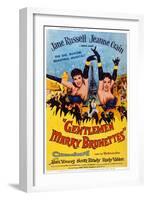 Gentlemen Marry Brunettes, Jane Russell, Jeanne Crain, 1955-null-Framed Art Print