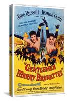 Gentlemen Marry Brunettes, Jane Russell, Jeanne Crain, 1955-null-Stretched Canvas