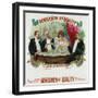 Gentlemen of Quality Brand Cigar Box Label-Lantern Press-Framed Art Print