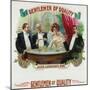 Gentlemen of Quality Brand Cigar Box Label-Lantern Press-Mounted Art Print