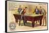 Gentlemen of Taste, Playing Pool-American School-Framed Stretched Canvas