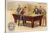 Gentlemen of Taste, Playing Pool-American School-Stretched Canvas