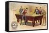 Gentlemen of Taste, Playing Pool-American School-Framed Stretched Canvas