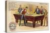 Gentlemen of Taste, Playing Pool-American School-Stretched Canvas
