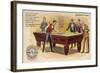 Gentlemen of Taste, Playing Pool-American School-Framed Giclee Print