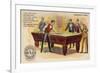 Gentlemen of Taste, Playing Pool-American School-Framed Giclee Print