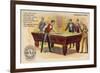 Gentlemen of Taste, Playing Pool-American School-Framed Giclee Print