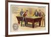 Gentlemen of Taste, Playing Pool-American School-Framed Giclee Print