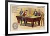 Gentlemen of Taste, Playing Pool-American School-Framed Giclee Print