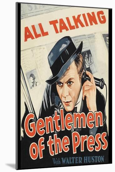 Gentlemen of the Press-null-Mounted Art Print