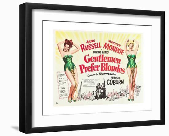 Gentlemen Prefer Blondes 1953-null-Framed Giclee Print