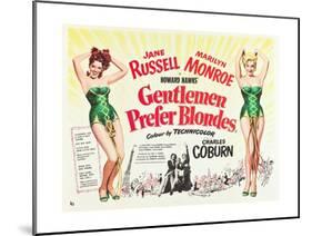 Gentlemen Prefer Blondes 1953-null-Mounted Giclee Print