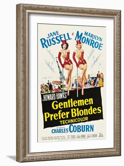 Gentlemen Prefer Blondes, 1953-null-Framed Art Print