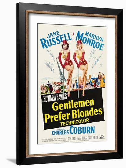 Gentlemen Prefer Blondes, 1953-null-Framed Art Print