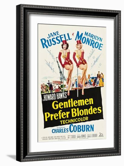 Gentlemen Prefer Blondes, 1953-null-Framed Art Print